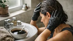 How to use a coffee rinse to soften grey hair naturally