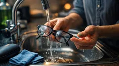 How to clean scratched glasses lenses safely and make them look clearer